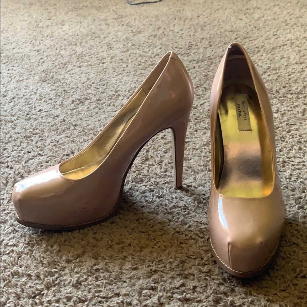 Simply Vera Vera Wang Platform Stilettos in Nude